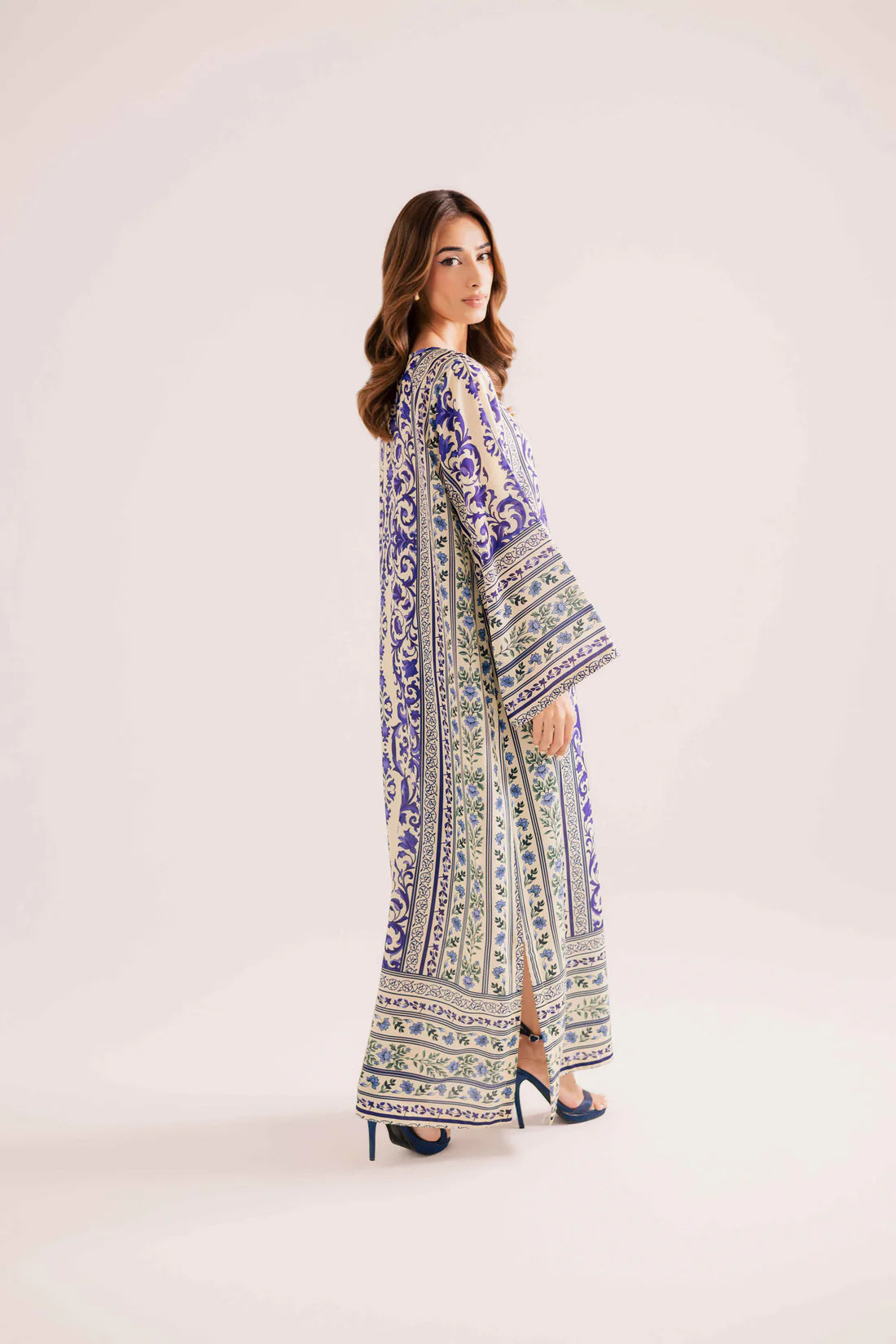 Safina Blue – Printed Cotton 2PC