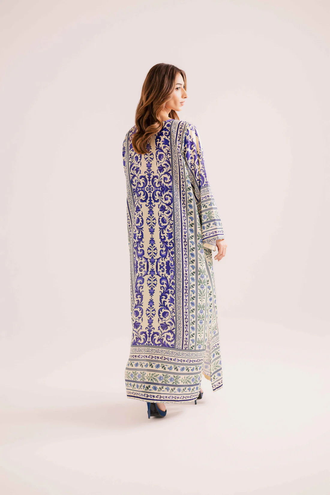 Safina Blue – Printed Cotton 2PC
