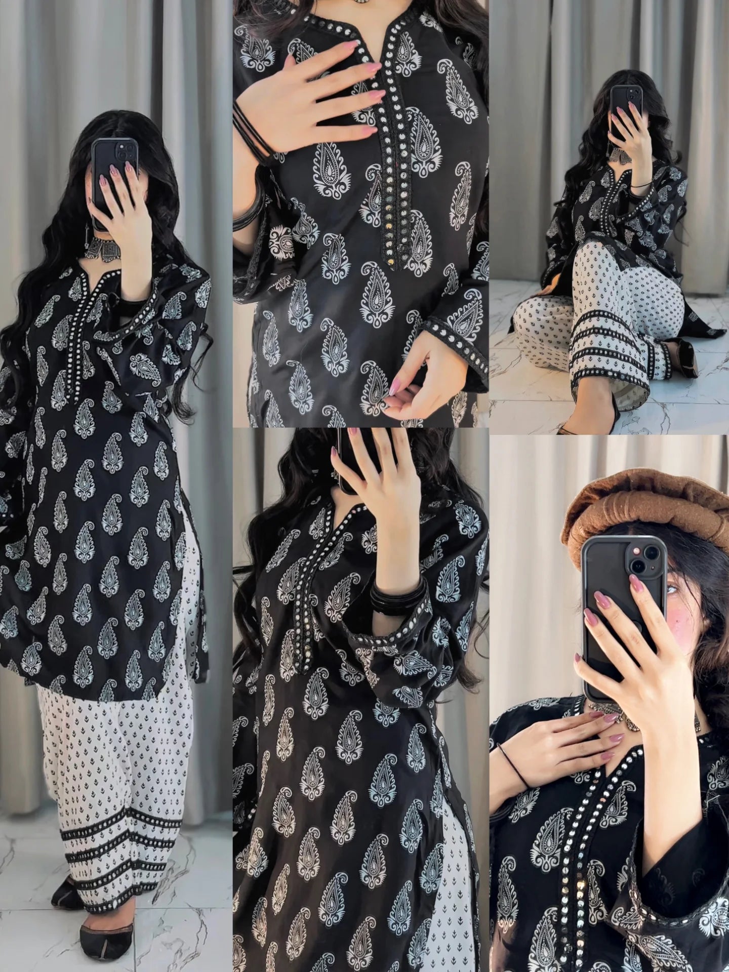 MAHRO FARSHI 2PC – Premium Printed Cotton Suit
