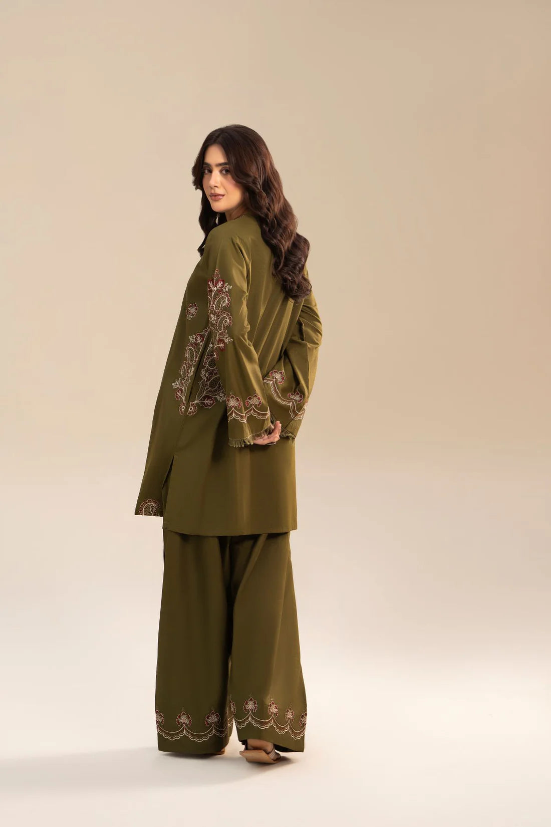Zareen Olive – 2PC Dress
