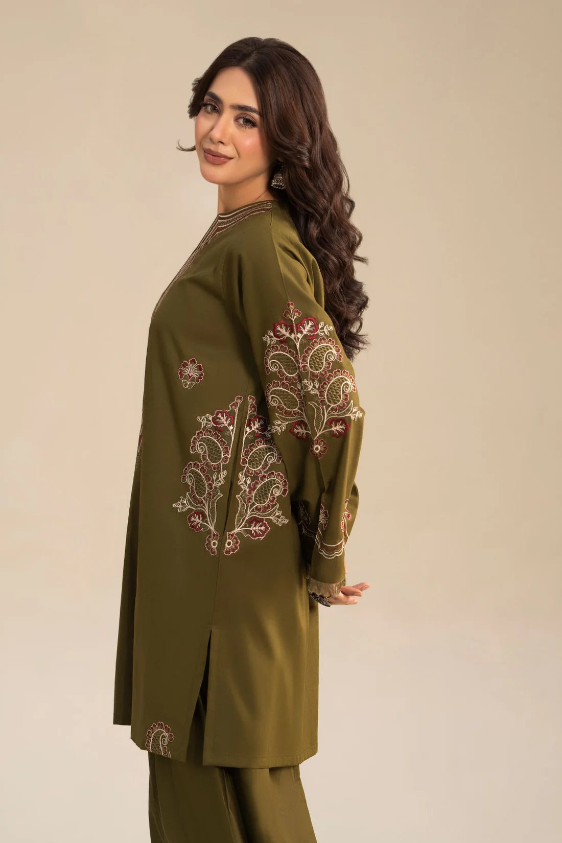 Zareen Olive – 2PC Dress