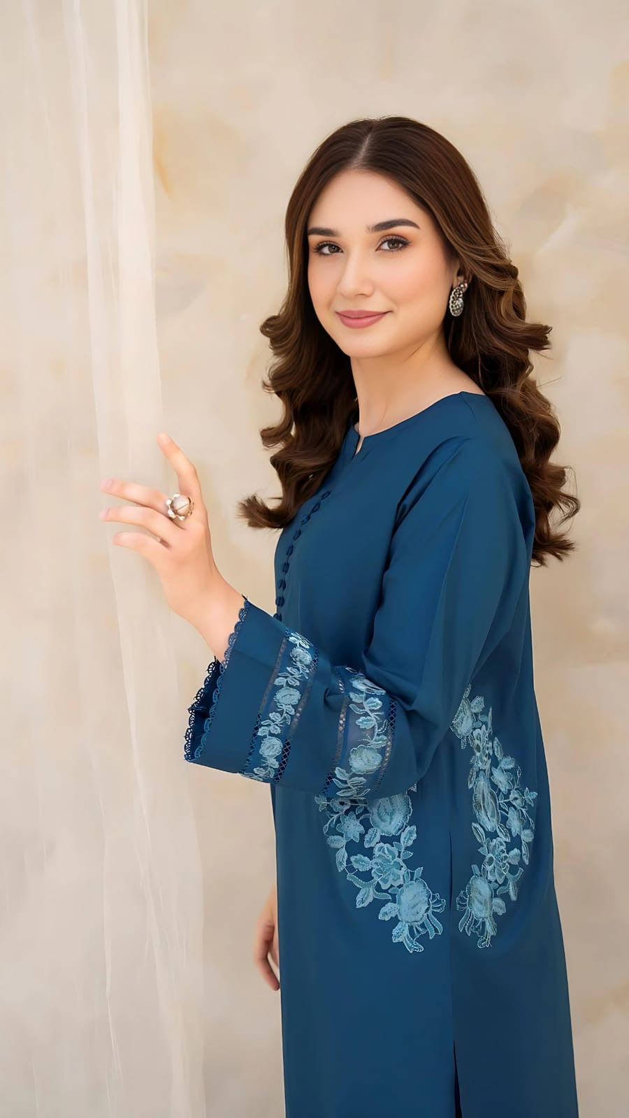 Azure Linen 2-Piece Dress