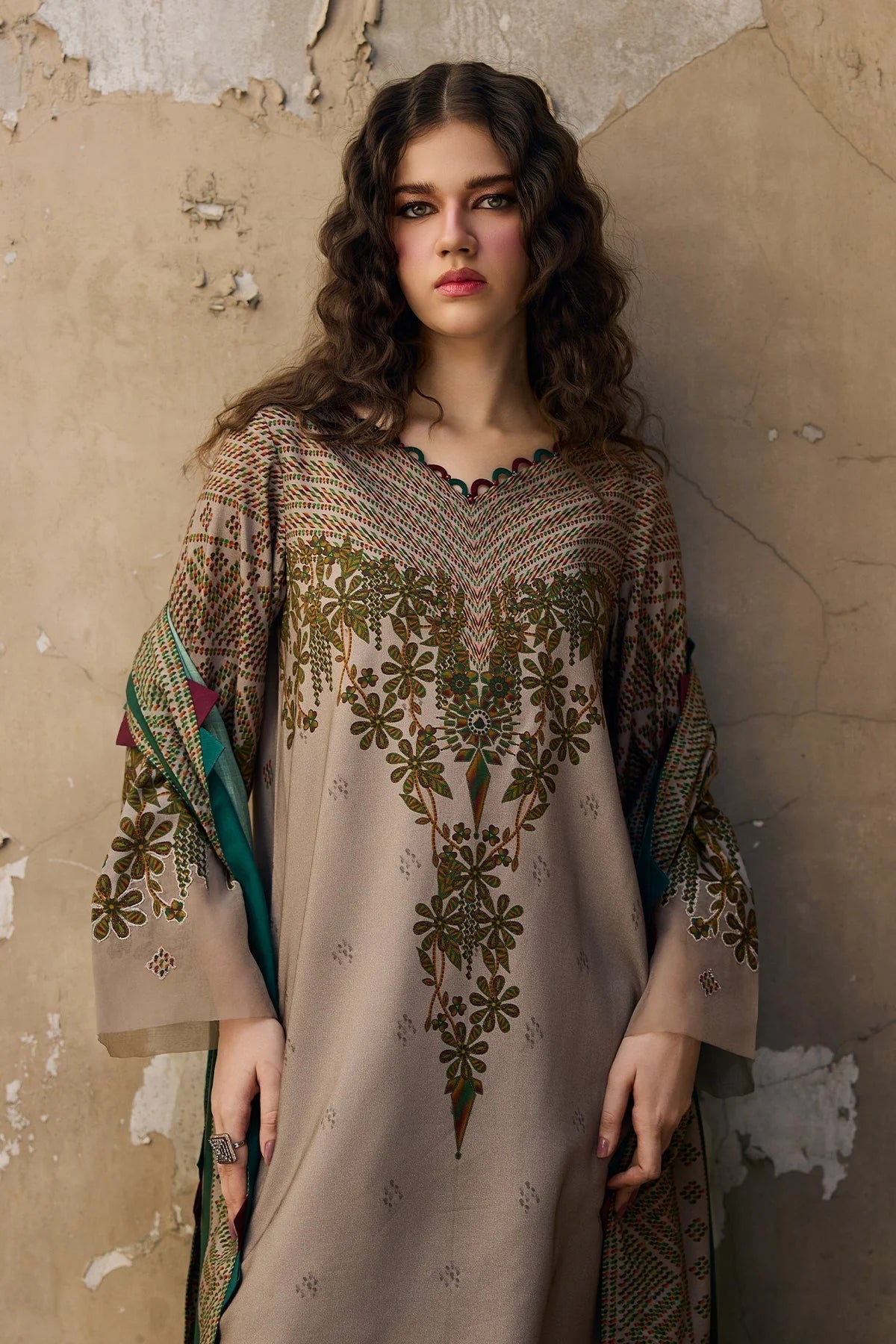 Zeenat  – Printed Grip 3PC dress