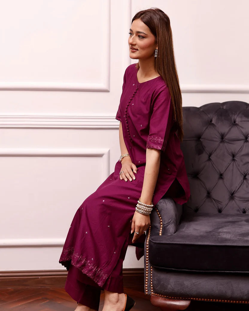 Maroon Aura 2PC